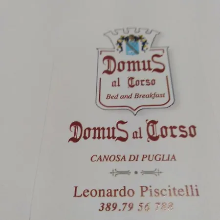 Domus Al Corso Con Servizio B&B Canosa di Puglia Buitenkant foto